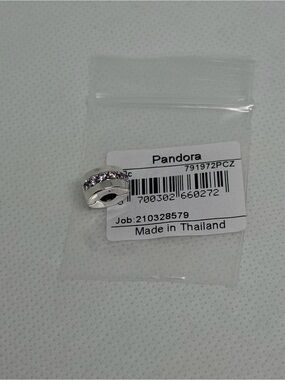 Pandora Pink Sparkling Row Clip Charm 791972PCZ